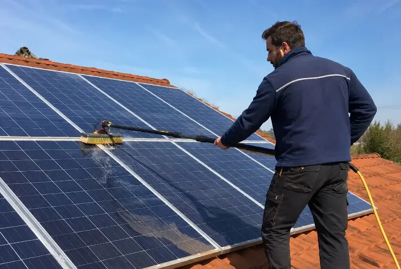 Nettoyage et entretien de panneaux solaires à Moutiers-les-Mauxfaits